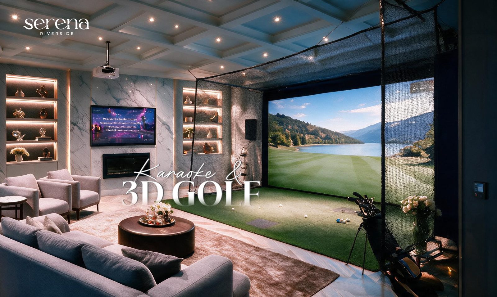 Phòng 3D Golf và Karaoke Serena Riverside