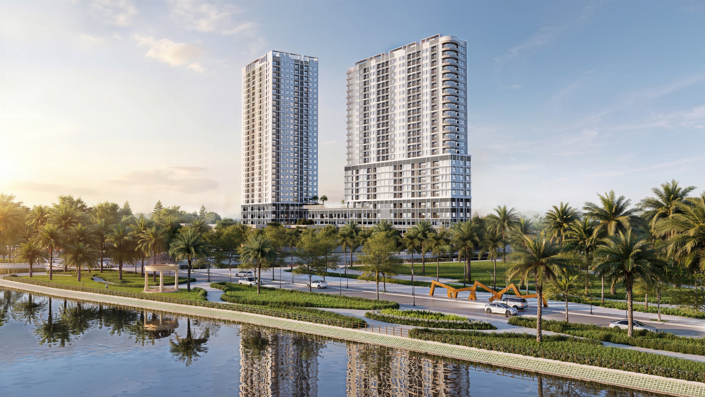 Phối cảnh tổng thể Serena Riverside ven sông Sài Gòn