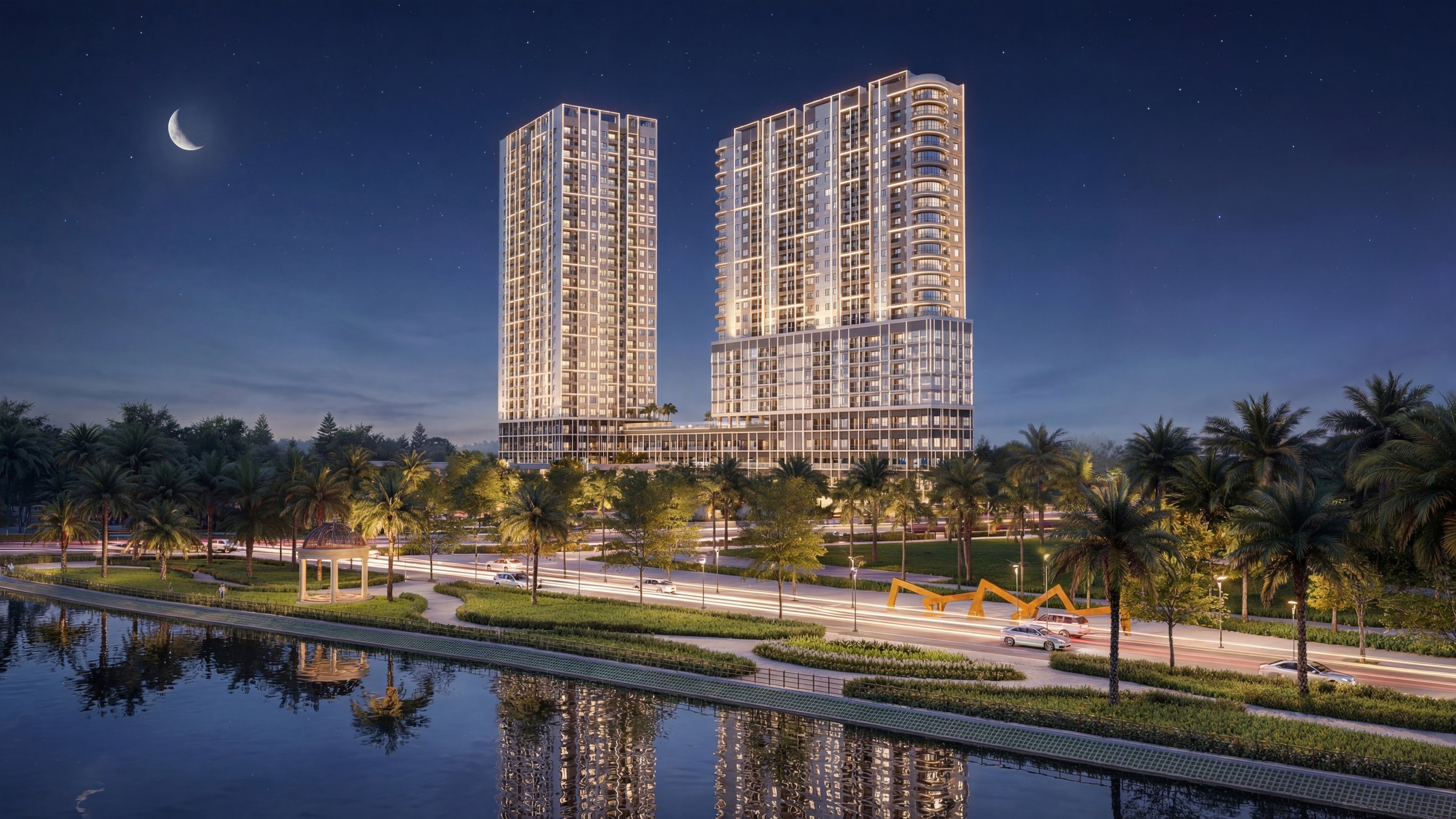 Serena Riverside về đêm